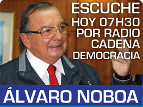 Alvaro Noboa para Radio Cadena Democracia