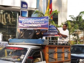 simpatizantes de alvaro noboa protestan por injusticias
